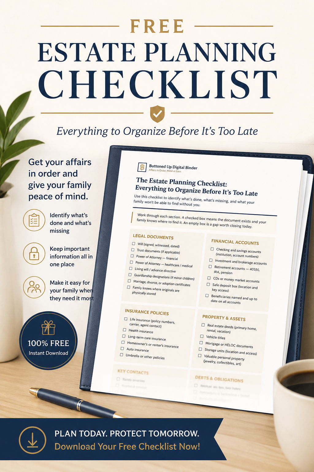 Free Estate Planning Checklist preview